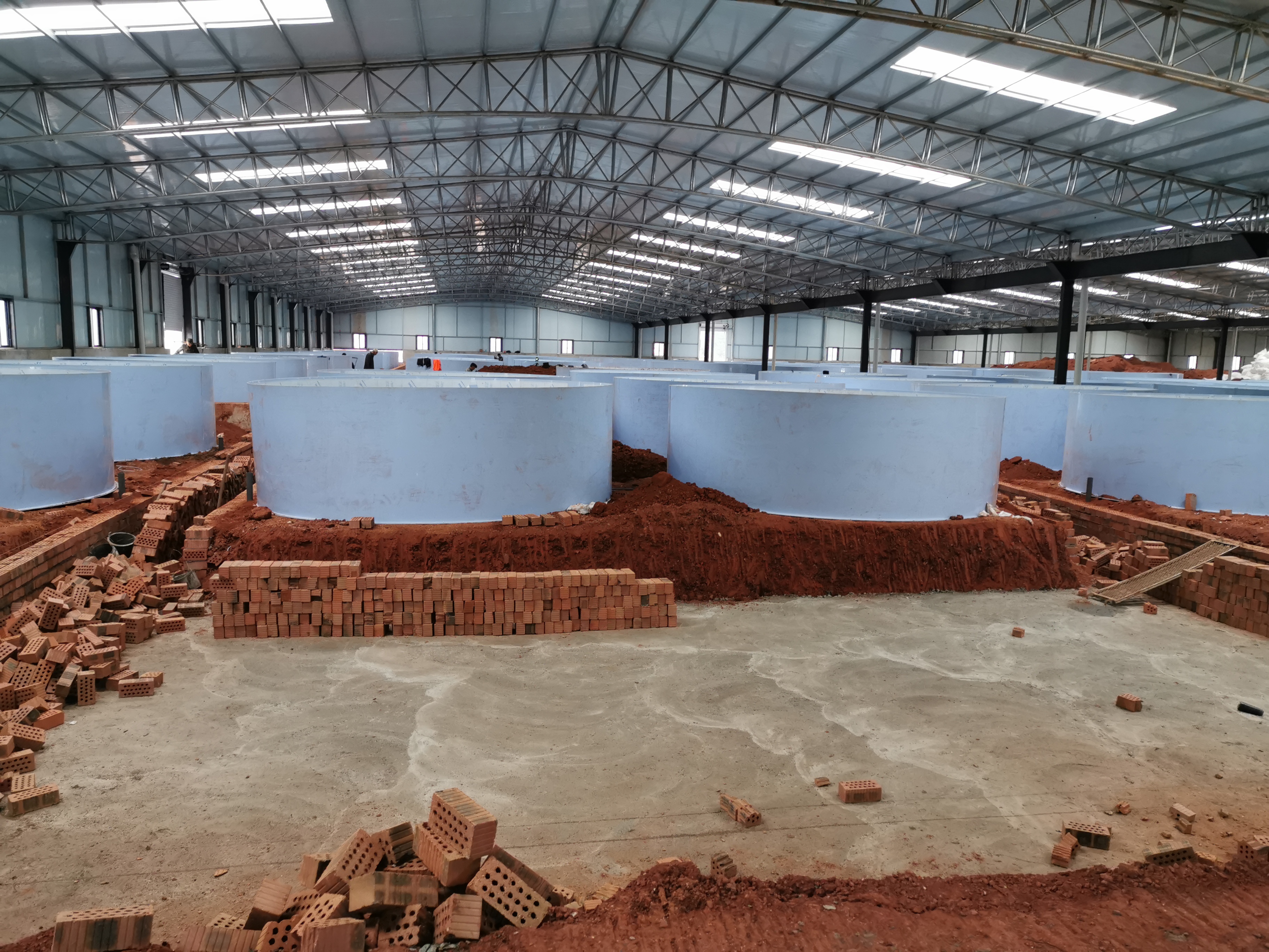 工廠化循環(huán)水養(yǎng)殖項目搭建四